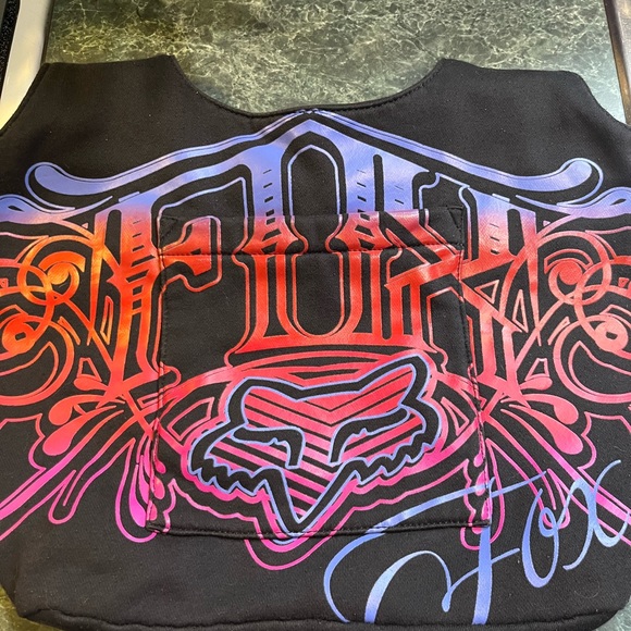 Fox Women's Black and Neon print hoodie material shoulder bag - Picture 2 of 9